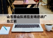 开云下载-山东泰山队将在主场迎战广岛三箭的简单介绍